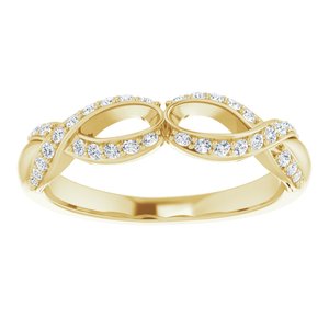 14K Yellow 1/4 CTW Diamond Anniversary Band-122782:6001:P-ST-WBC