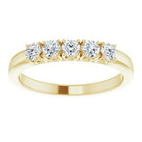 14K Yellow 3/8 CTW Diamond Anniversary Band-122859:60005:P-ST-WBC