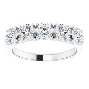 Platinum 1 1/6 CTW Diamond Anniversary Band-122859:60019:P-ST-WBC