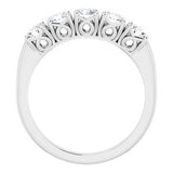 Platinum 1 CTW Diamond Anniversary Band-122859:60018:P-ST-WBC