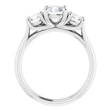 14K White 6.5 mm Round Forever One‚Ñ¢ Moissanite Engagement Ring -653386:609:P-ST-WBC