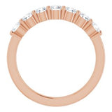 14K Rose 3/4 CTW Diamond Anniversary Band-122844:60017:P-ST-WBC