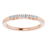 14K Rose 1/6 CTW Diamond Anniversary Band-122844:60013:P-ST-WBC