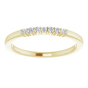 14K Yellow 1/10 CTW Diamond Anniversary Band-122844:60006:P-ST-WBC