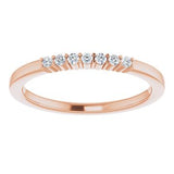 14K Rose 1/10 CTW Diamond Anniversary Band-122844:60012:P-ST-WBC