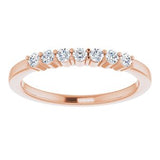 14K Rose 1/5 CTW Diamond Anniversary Band-122844:60014:P-ST-WBC