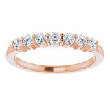 14K Rose 1/3 CTW Diamond Anniversary Band-122844:60015:P-ST-WBC