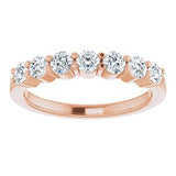 14K Rose 3/4 CTW Diamond Anniversary Band-122844:60017:P-ST-WBC