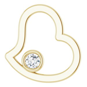 14K Yellow 1/10 CTW Diamond Pendant-86383:60000:P-ST-WBC