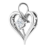 14K White 3/8 CTW Diamond Pendant-86382:60000:P-ST-WBC