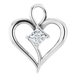 14K White 3/8 CTW Diamond Pendant-86382:60000:P-ST-WBC