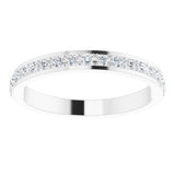 Platinum 1/4 CTW Diamond Anniversary Band-122974:603:P-ST-WBC