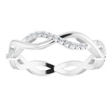 14K White 1/5 CTW Diamond Infinity-Inspired Eternity Band Size 5-122962:600:P-ST-WBC