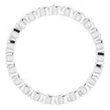 14K White 1/3 CTW Diamond Eternity Band Size 6.5 -122967:603:P-ST-WBC