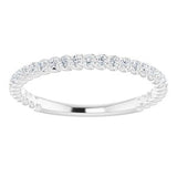 14K White 1/4 CTW Diamond Rope Anniversary Band-123004:600:P-ST-WBC