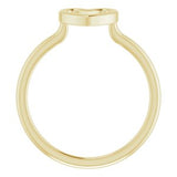 14K Yellow Heart Ring-51638:102:P-ST-WBC