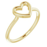 14K Yellow Heart Ring-51638:102:P-ST-WBC