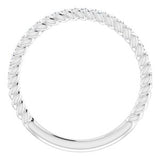 14K White 1/4 CTW Diamond Rope Anniversary Band-123004:600:P-ST-WBC