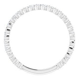 14K White 1/3 CTW Diamond Anniversary Band -123013:600:P-ST-WBC