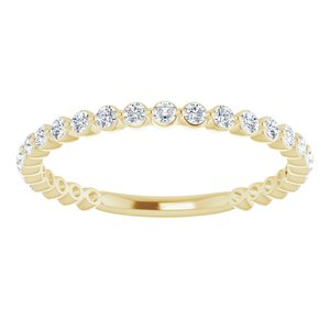 14K Yellow 1/3 CTW Diamond Anniversary Band -123013:609:P-ST-WBC