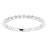 Platinum 1/3 CTW Diamond Anniversary Band -123013:611:P-ST-WBC