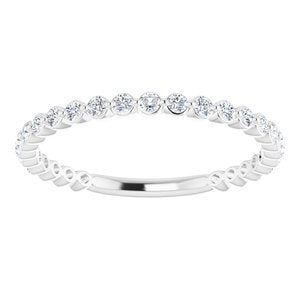 14K White 1/3 CTW Diamond Anniversary Band -123013:600:P-ST-WBC