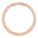 14K Rose 1/4 CTW Diamond Anniversary Band-123010:603:P-ST-WBC