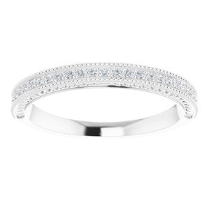 14K White 1/10 CTW Diamond Anniversary Band-123027:600:P-ST-WBC