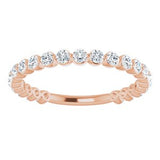 14K Rose 3/4 CTW Diamond Anniversary Band-123013:603:P-ST-WBC