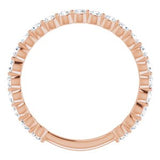 14K Rose 3/4 CTW Diamond Anniversary Band-123013:603:P-ST-WBC