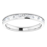 14K White 1/2 CTW Diamond Channel-Set Anniversary Band-122846:6000:P-ST-WBC