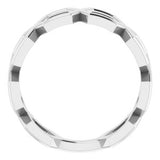 Sterling Silver Geometric Ring-51665:105:P-ST-WBC