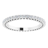 Platinum 3/8 CTW Diamond Eternity Band Size 6-122980:60189:P-ST-WBC