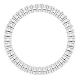 Platinum 5/8 CTW Diamond Eternity Band Size 5-122980:60177:P-ST-WBC