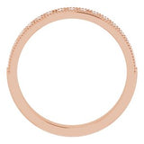 14K Rose 1/4 CTW Diamond Anniversary Band-123069:602:P-ST-WBC