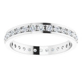 Platinum 3/8 CTW Diamond Eternity Band Size 4-123094:603:P-ST-WBC