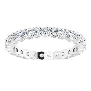 Platinum 3/4 CTW Diamond Eternity Band Size 4-121935:603:P-ST-WBC
