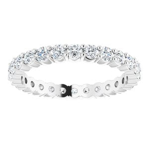 Platinum 3/4 CTW Diamond Eternity Band Size 4.5-121935:607:P-ST-WBC