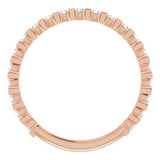 14K Rose 1/3 CTW Diamond Anniversary Band-123208:602:P-ST-WBC