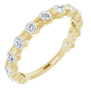 14K Yellow 1/2 CTW Diamond Anniversary Band-123208:606:P-ST-WBC