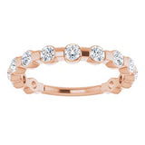 14K Rose 1/2 CTW Diamond Anniversary Band-123208:607:P-ST-WBC