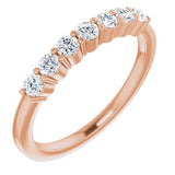 14K Rose 1/3 CTW Diamond Anniversary Band-122844:60015:P-ST-WBC