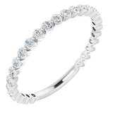 14K White 1/3 CTW Diamond Anniversary Band -123013:600:P-ST-WBC