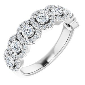 14K White 7/8 CTW Diamond Anniversary Band-122806:60005:P-ST-WBC