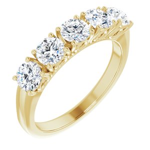 14K Yellow 1 1/6 CTW Diamond Anniversary Band-122859:60009:P-ST-WBC