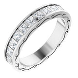 14K White  2 1/3 CTW Diamond Square Band Size 7-122141:60042:P-ST-WBC