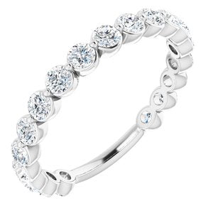 14K White 1 1/6 CTW Diamond Anniversary Band-123013:605:P-ST-WBC