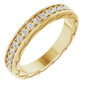 14K Yellow 1/2 CTW Diamond Round Eternity Band Size 6-122141:60058:P-ST-WBC