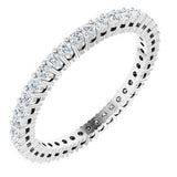 Platinum 5/8 CTW Diamond Eternity Band Size 4.5-122980:60170:P-ST-WBC