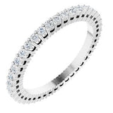 Platinum 3/8 CTW Diamond Eternity Band Size 5.5-122980:60182:P-ST-WBC